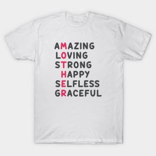 Amazing Mom Saying Personalize Gift for Best Mother T-Shirt